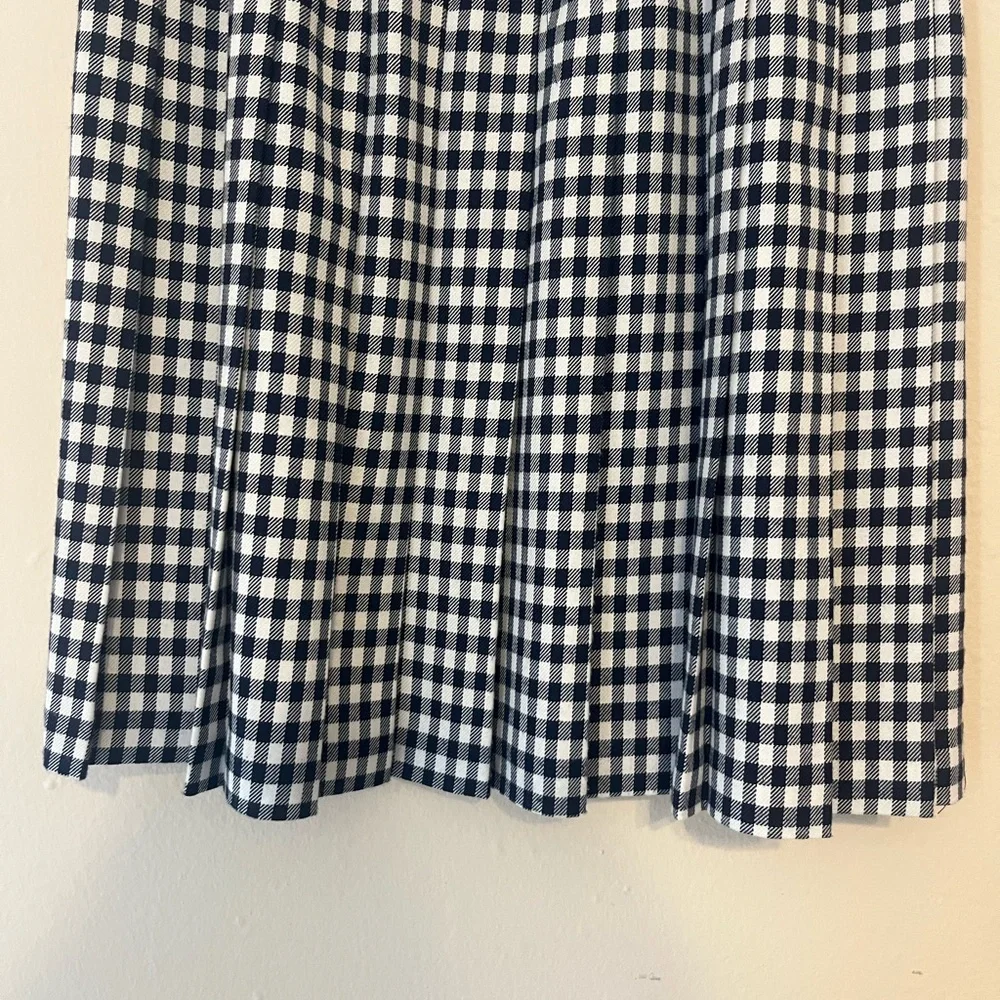 Gingham Pleated skirt